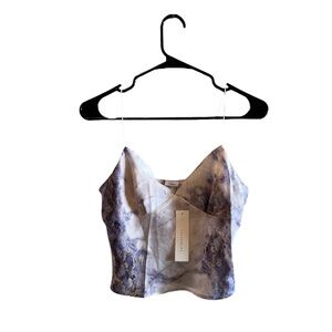 Cute satin camisol crop top